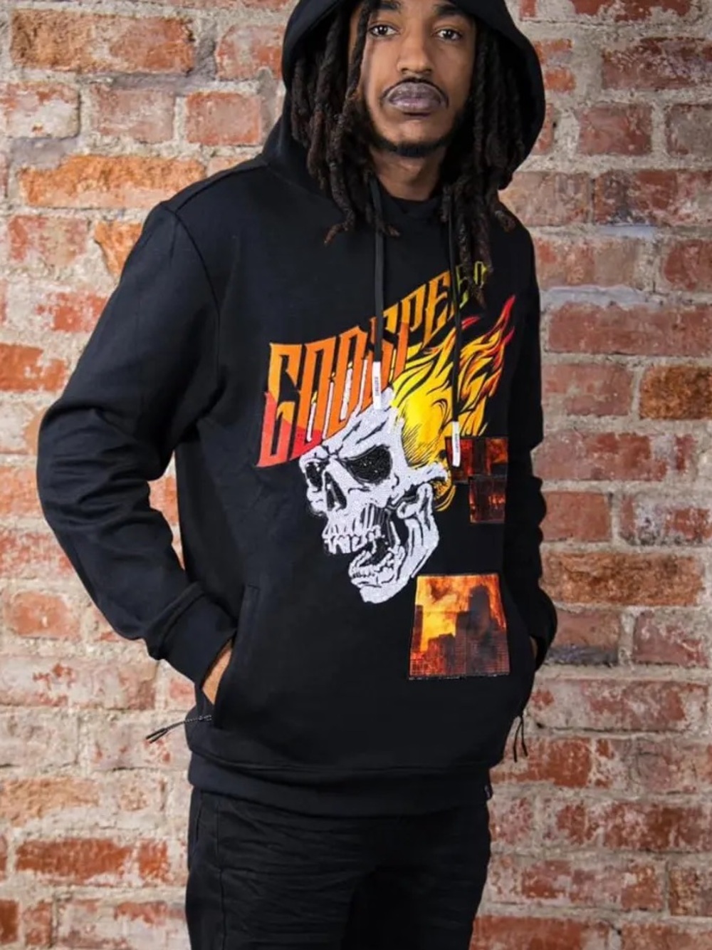 Civilized God Speed Hoodie size Large